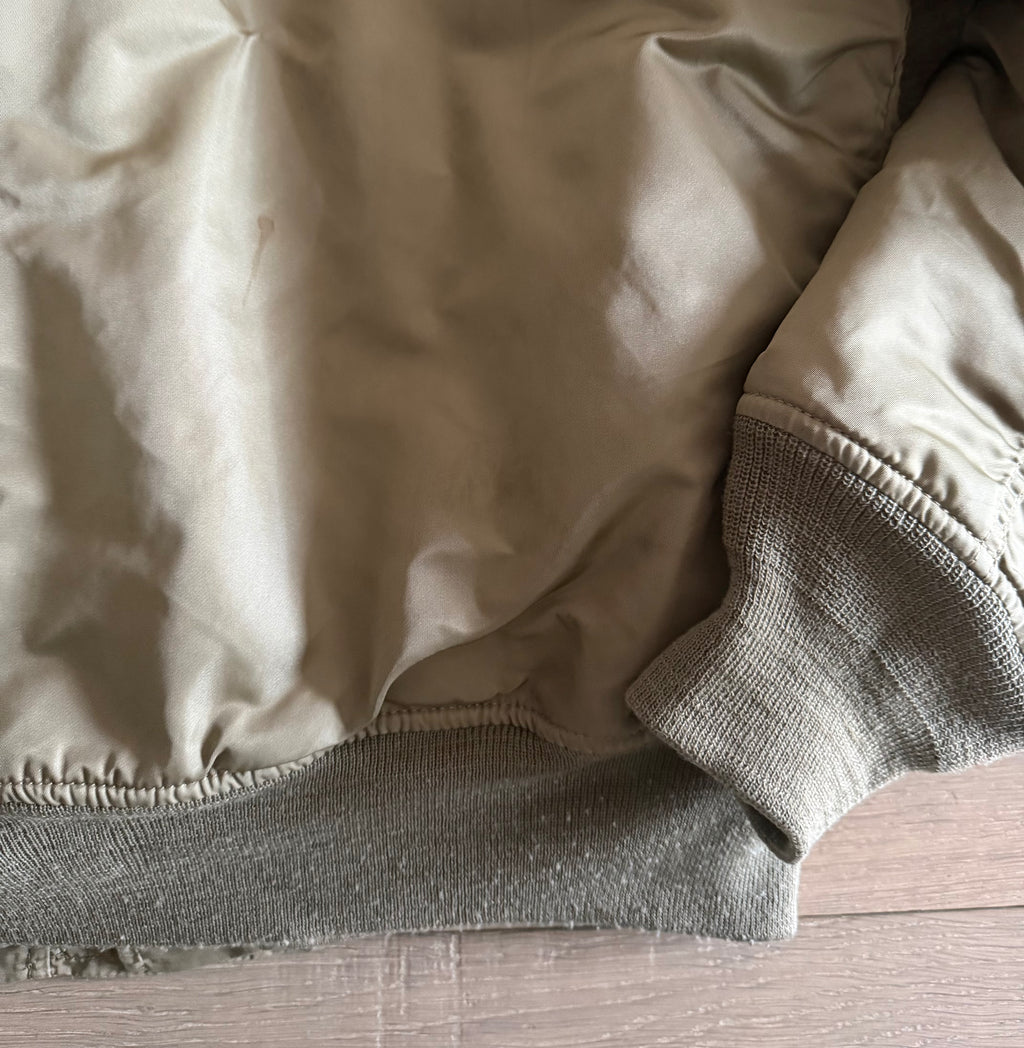 Alpha Industries khaki bomber jacket