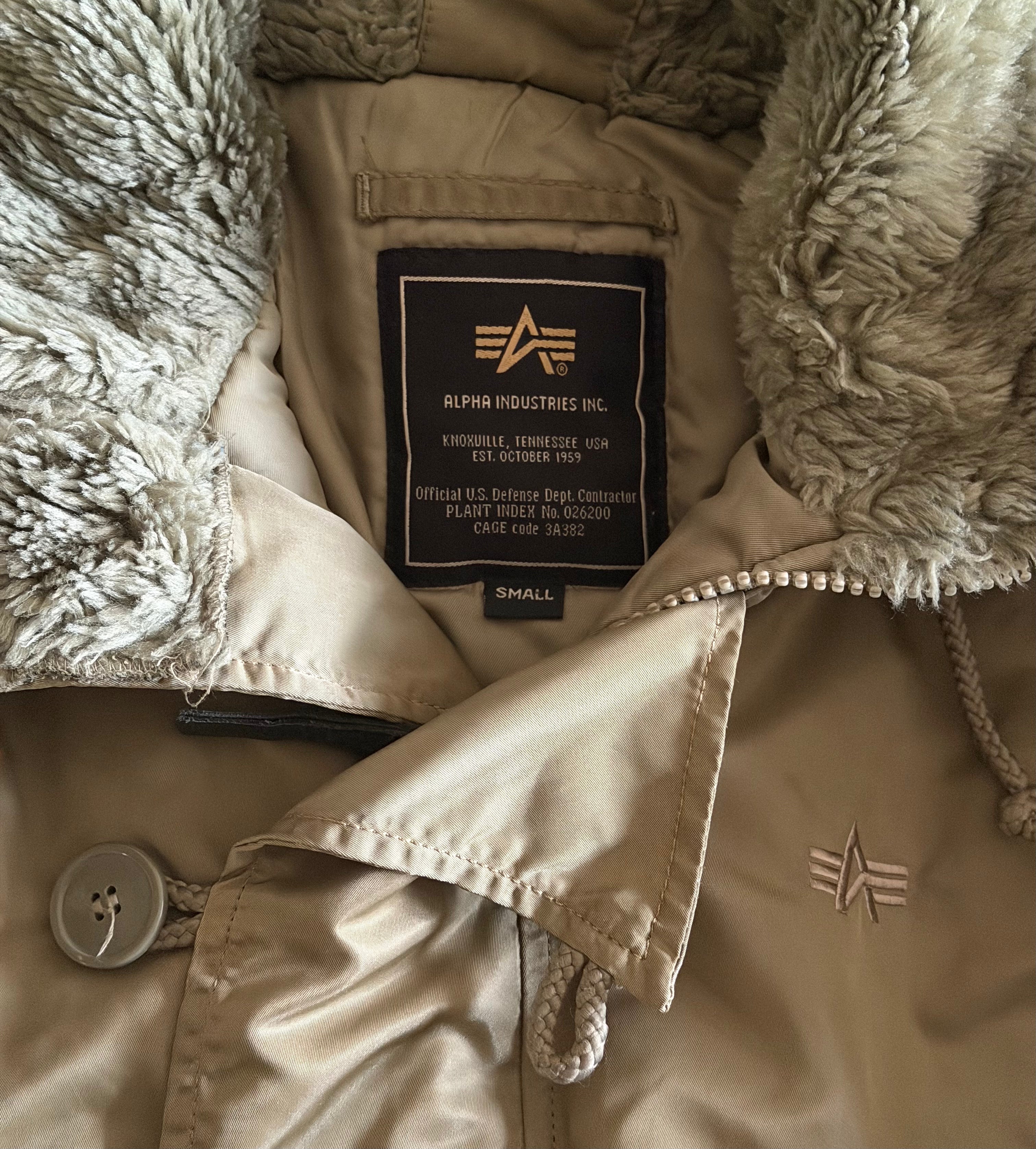 Alpha Industries khaki bomber jacket