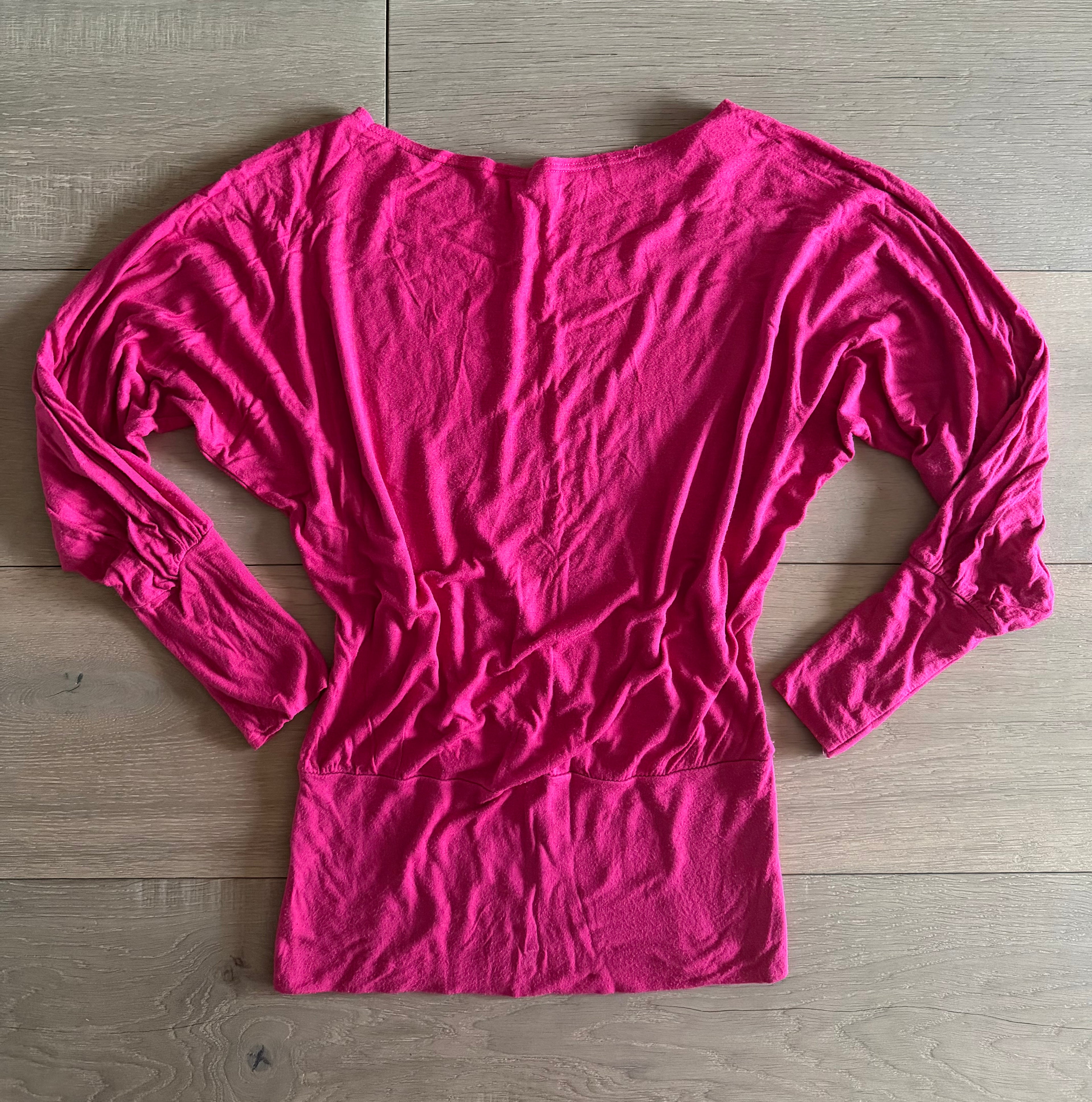 Raspberry pink slouchy top