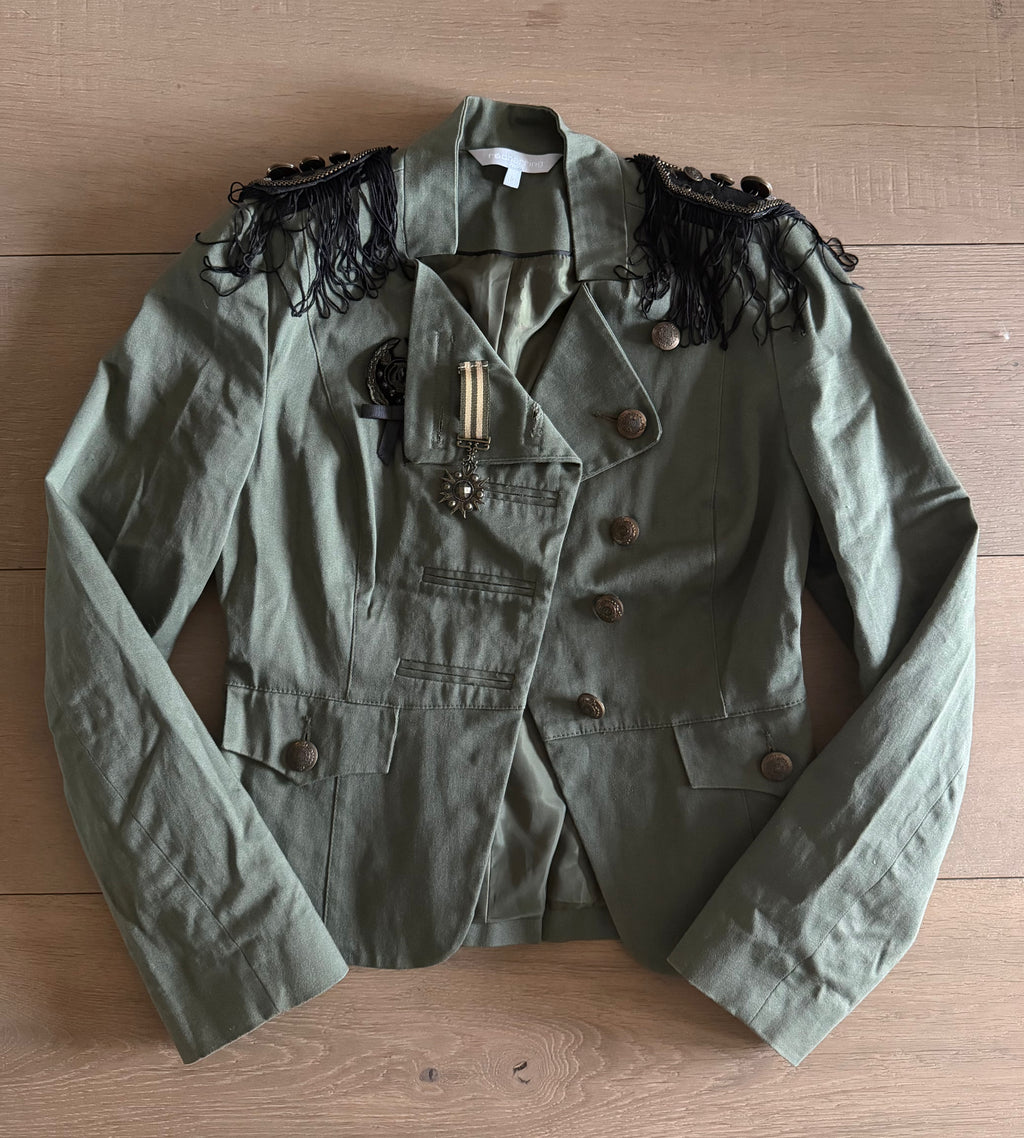 Khaki military jacket