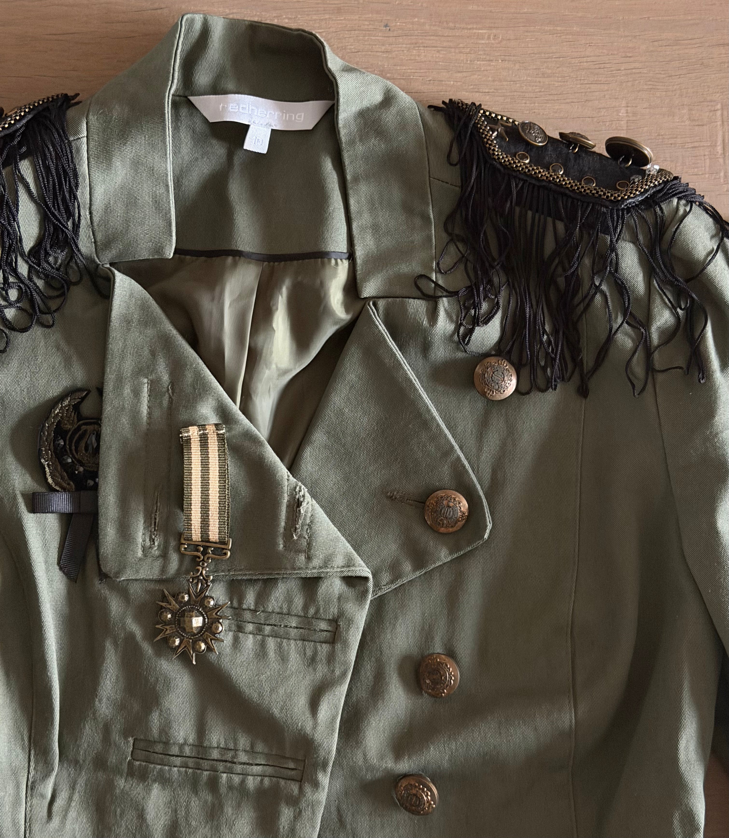 Khaki military jacket