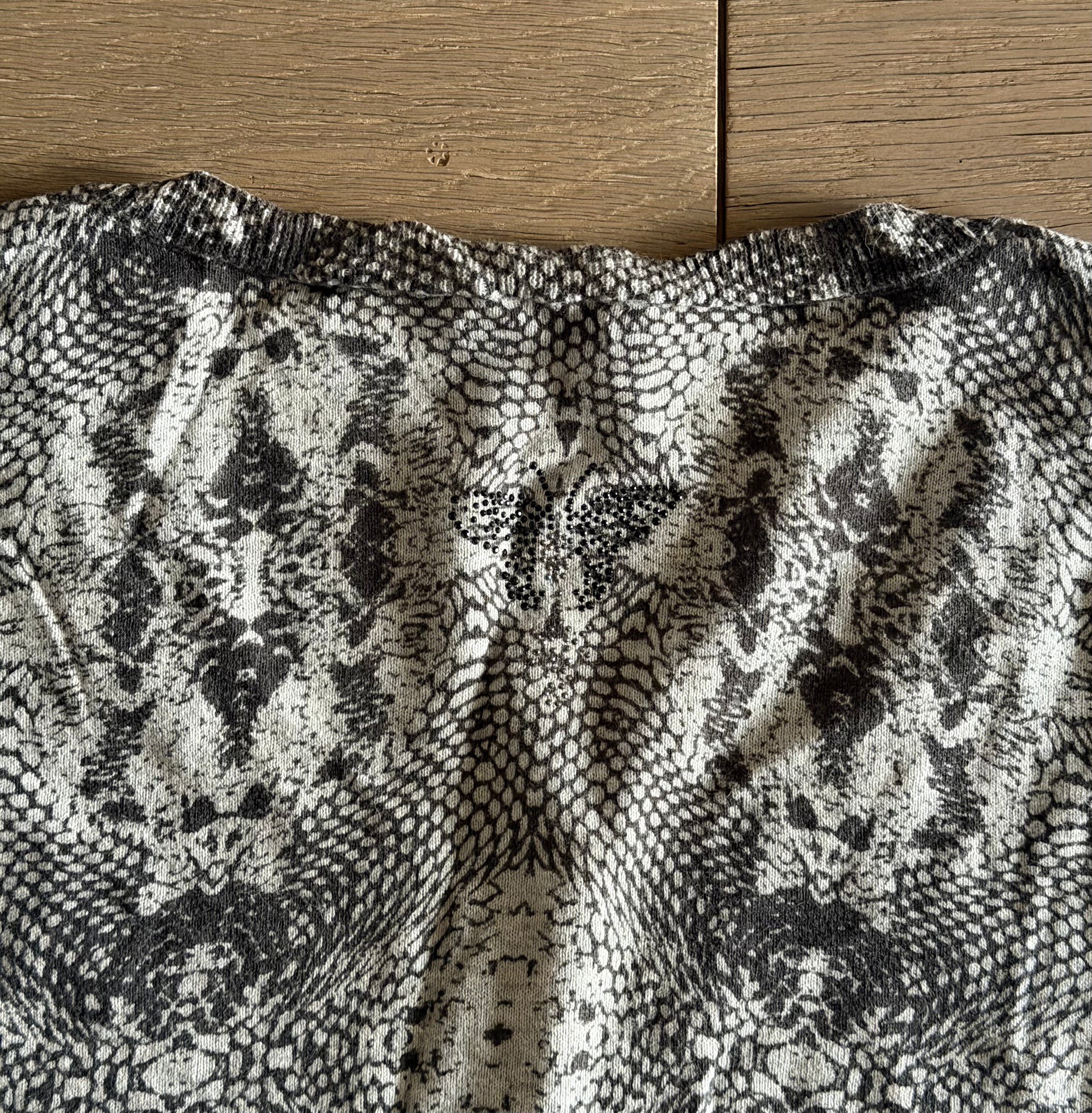 Ikks snakeskin pattern cardigan