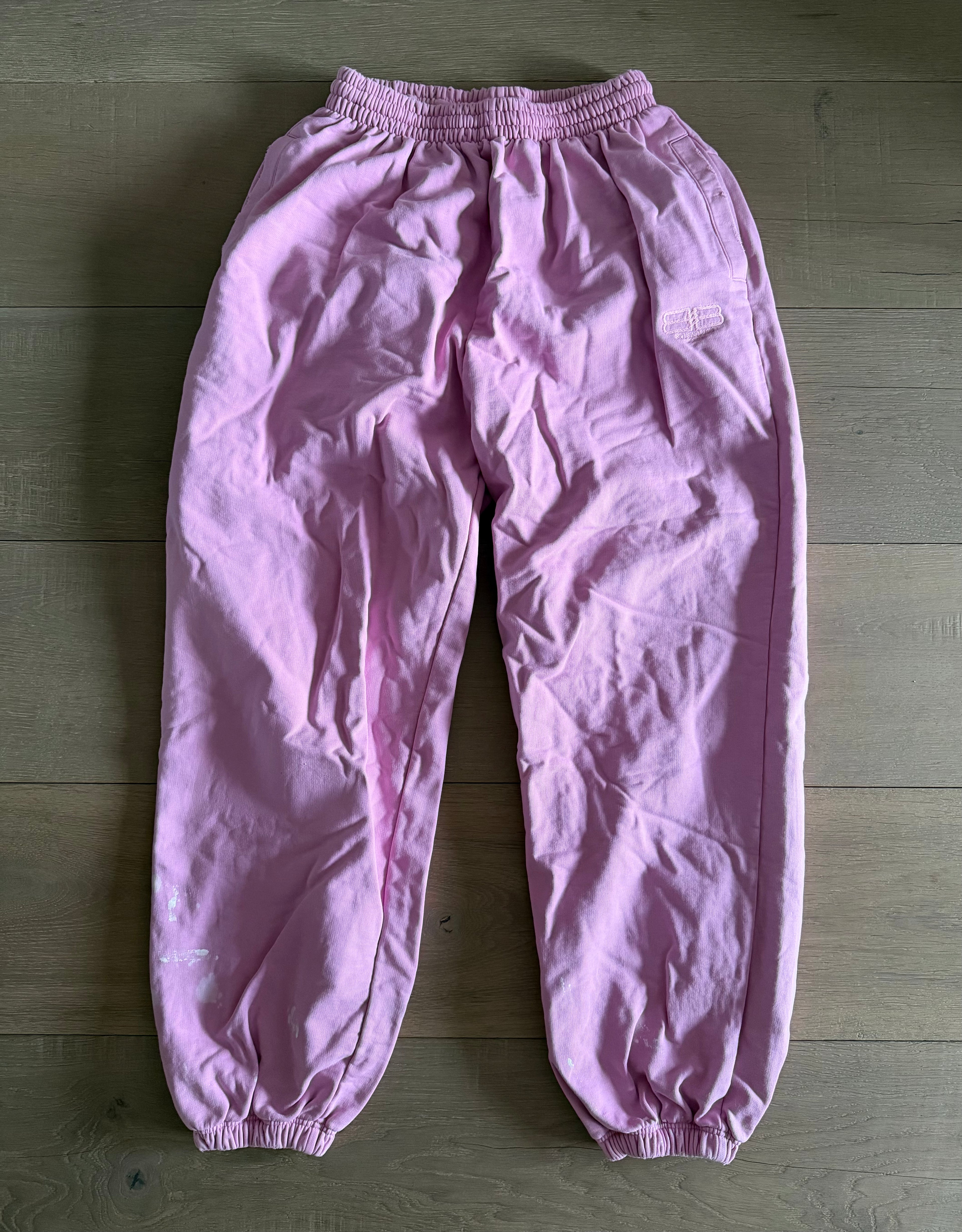 Bubble pink Balenciaga joggers
