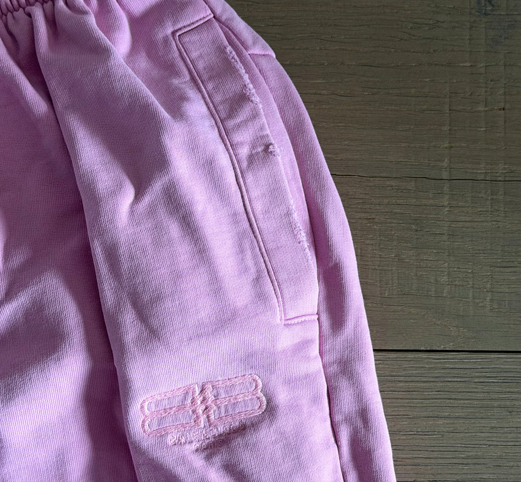 Bubble pink Balenciaga joggers