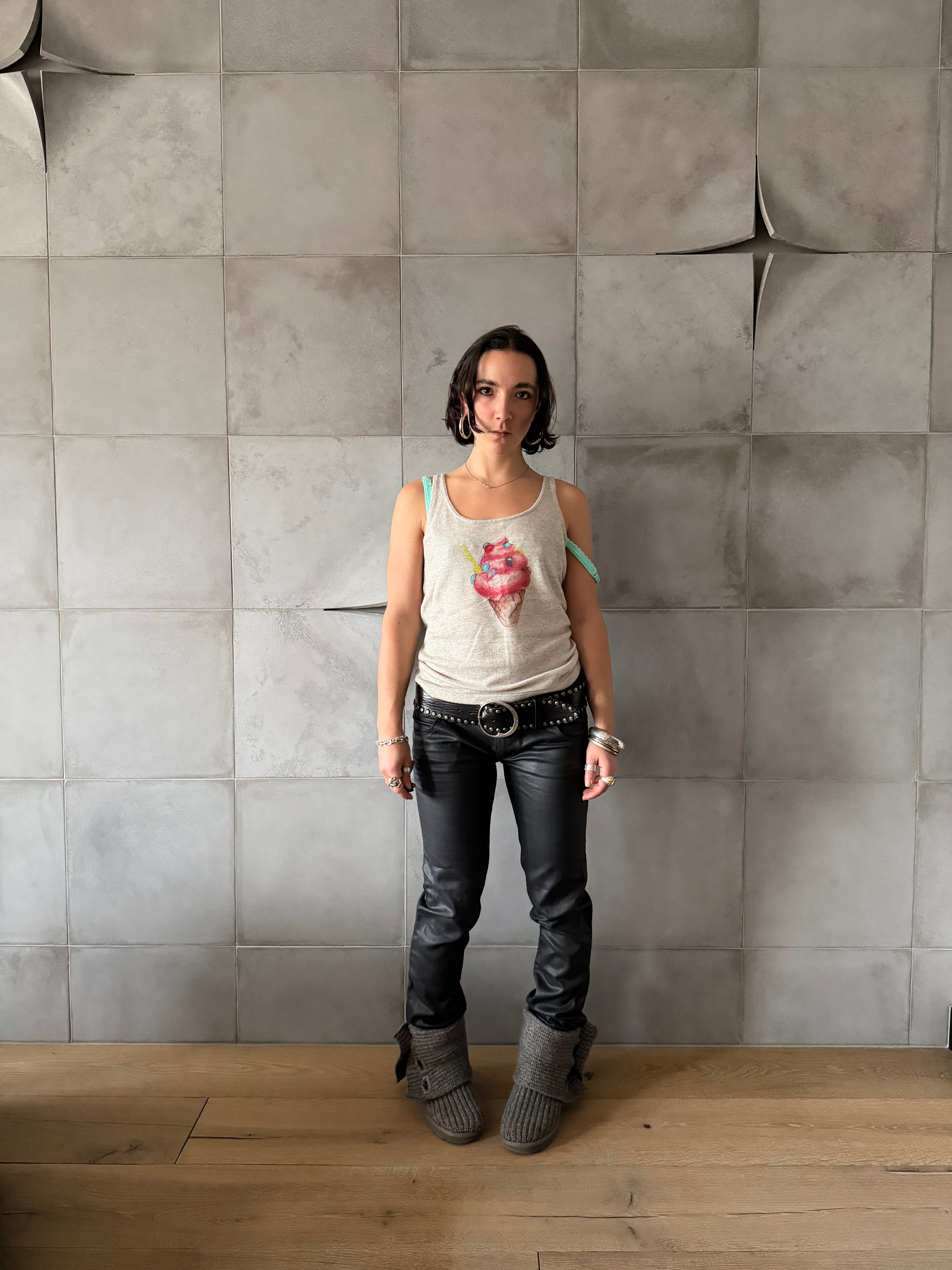 100% cashmere tank top