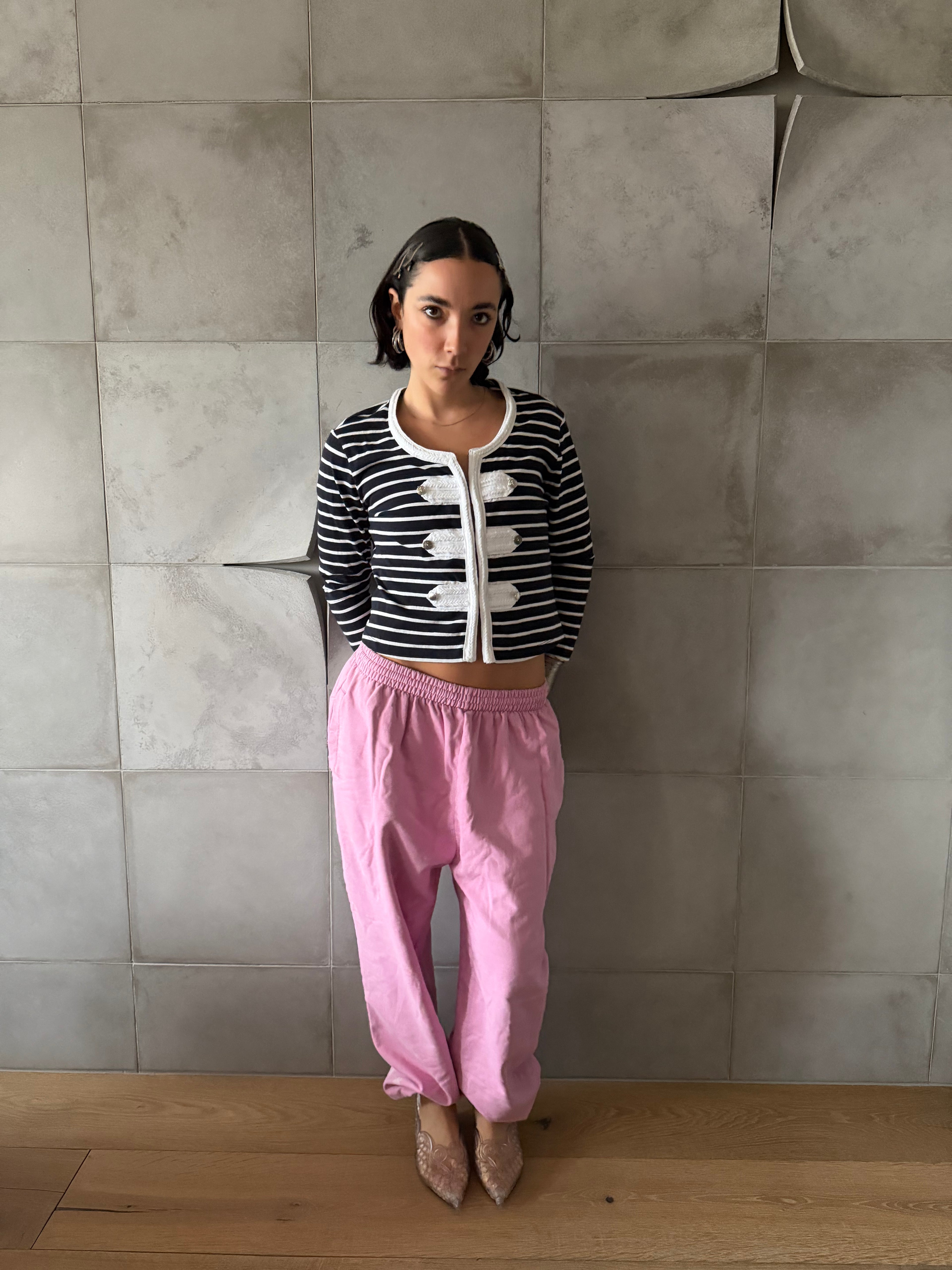 Bubble pink Balenciaga joggers