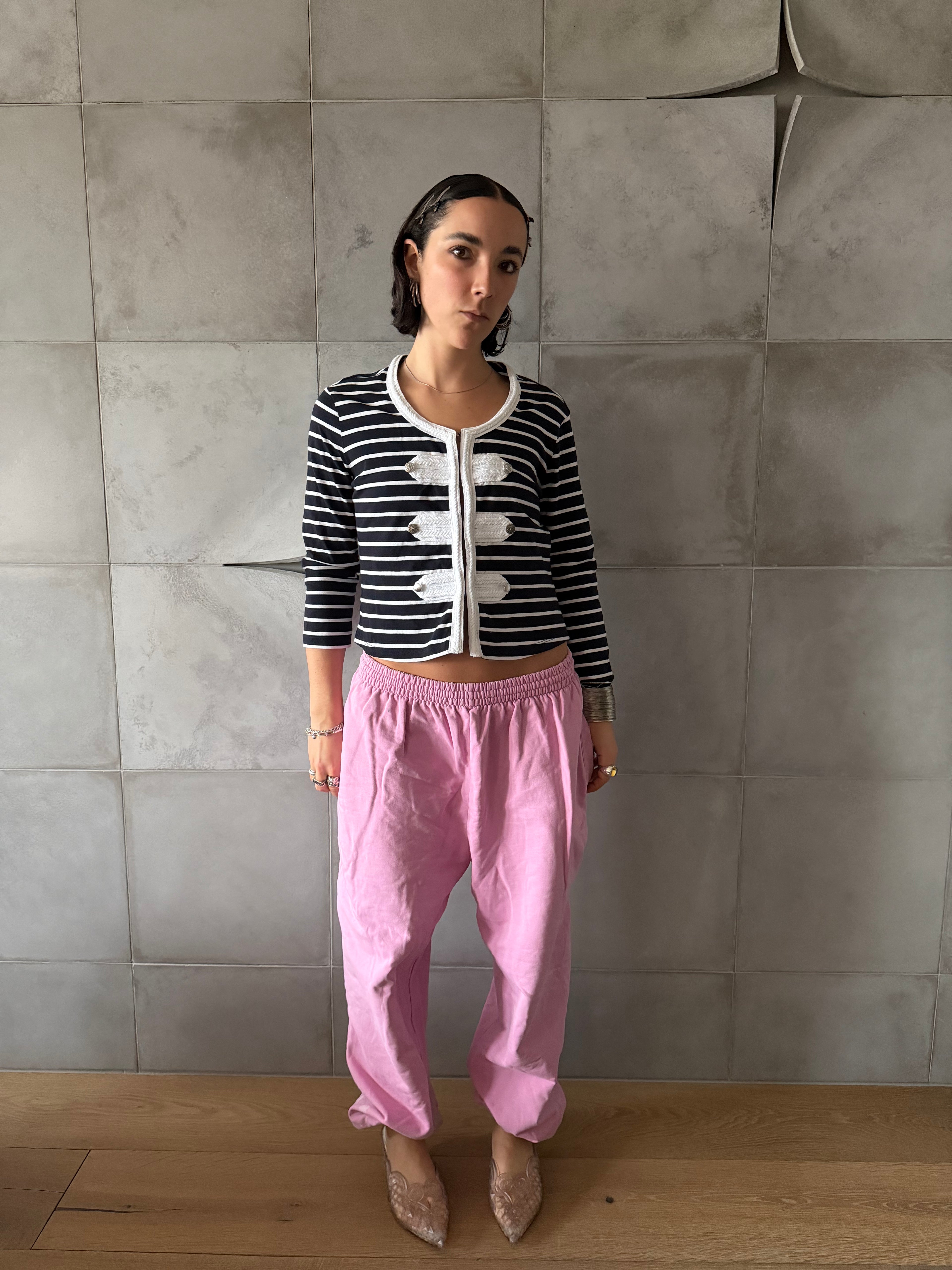 Bubble pink Balenciaga joggers