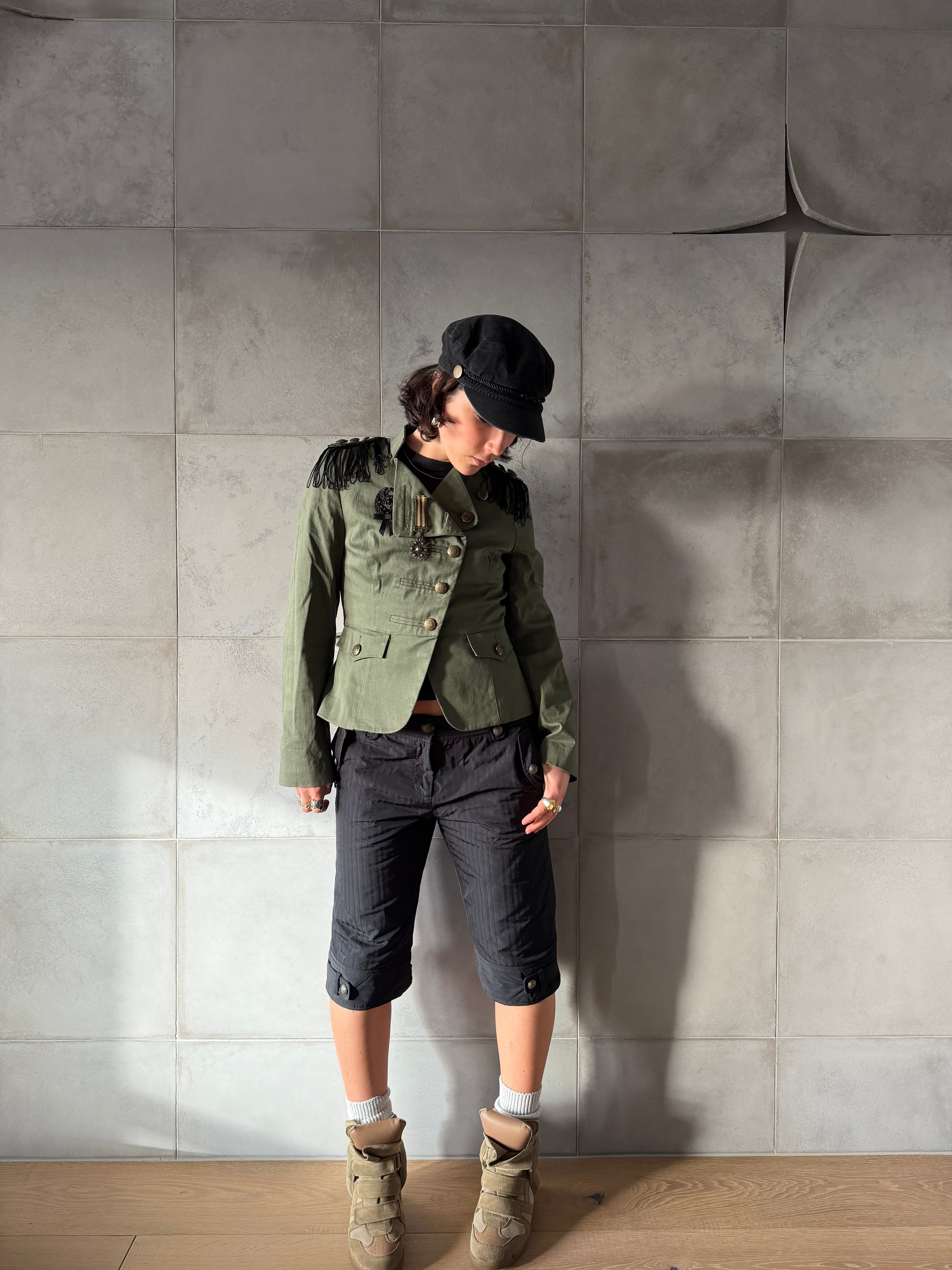 Khaki military jacket