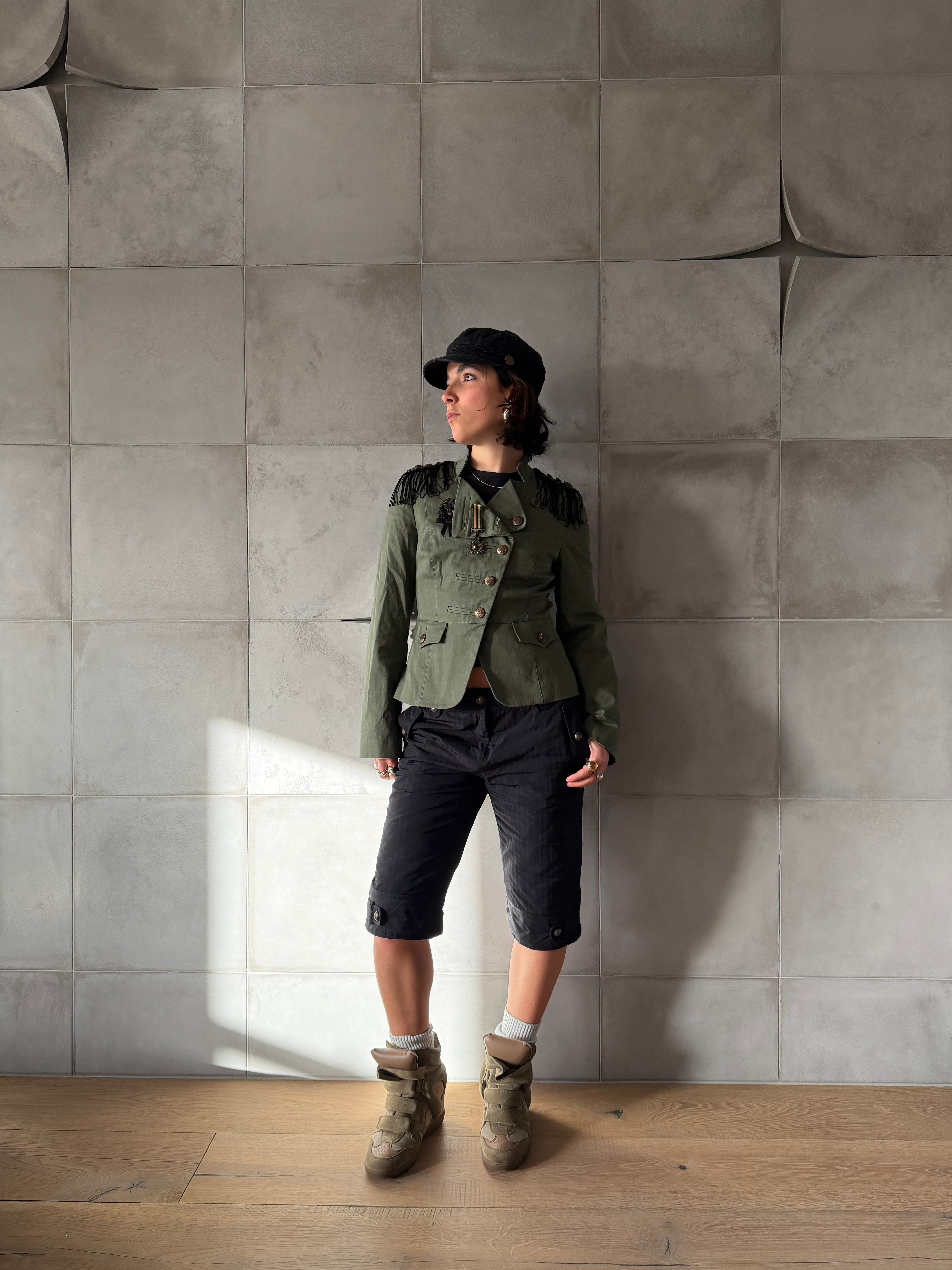 Khaki military jacket