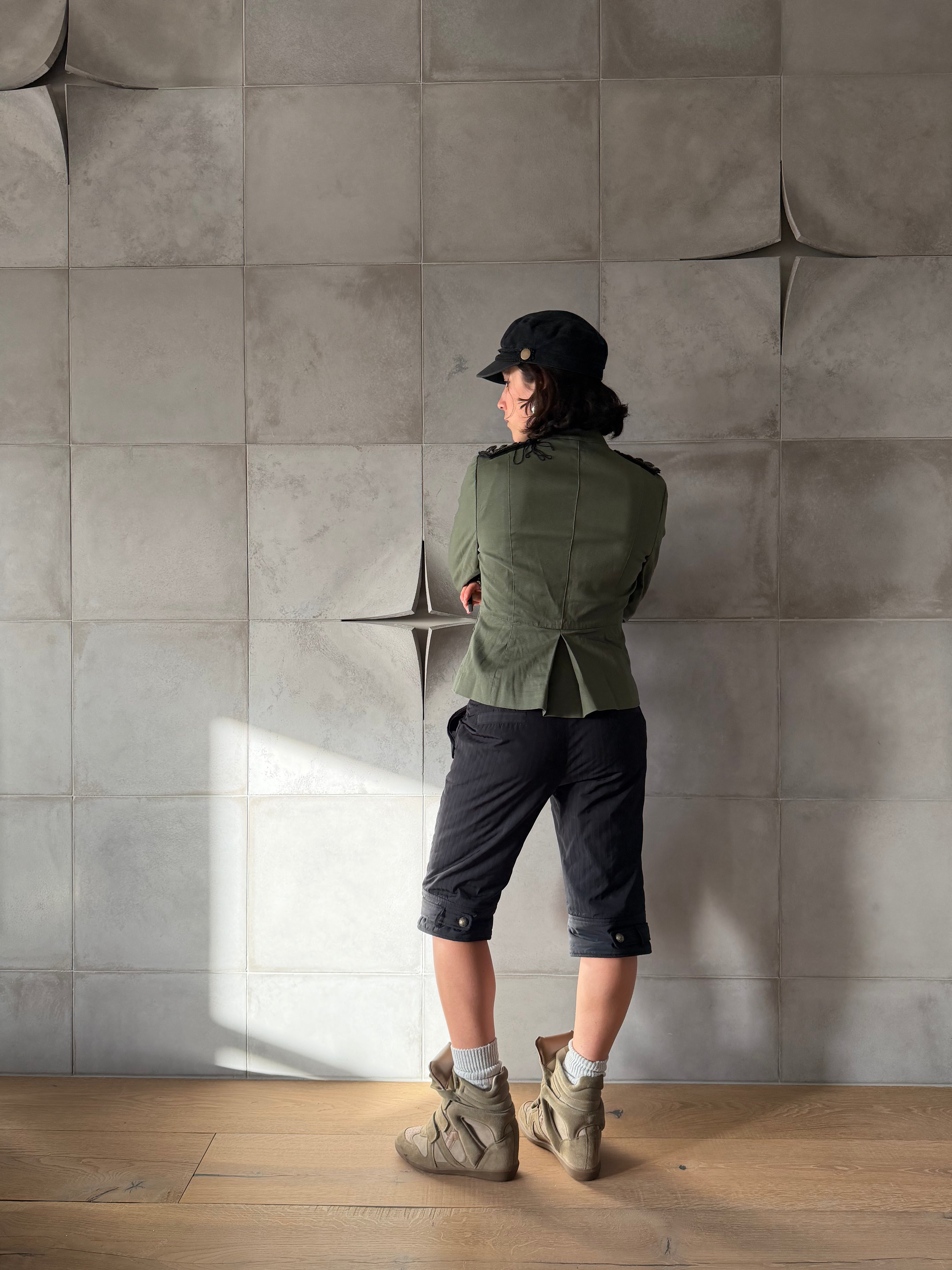 Khaki military jacket